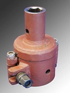 Brechglocke mit Sechskantmuffe zum Ausbau von Bohrrohren