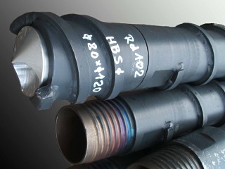 Hohlbohrschnecke OD&nbsp;120&nbsp;mm x ID&nbsp;80&nbsp;mm mit verlorenem Aludeckel